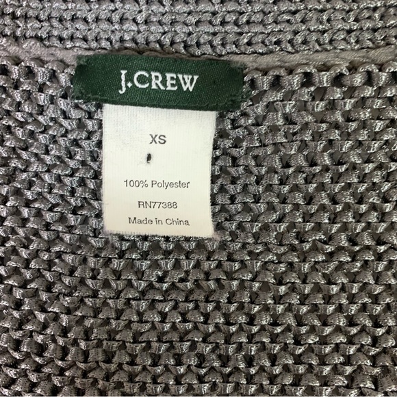 J Crew Silver Metallic Cardigan Sweater Size XS - Picture 6 of 7